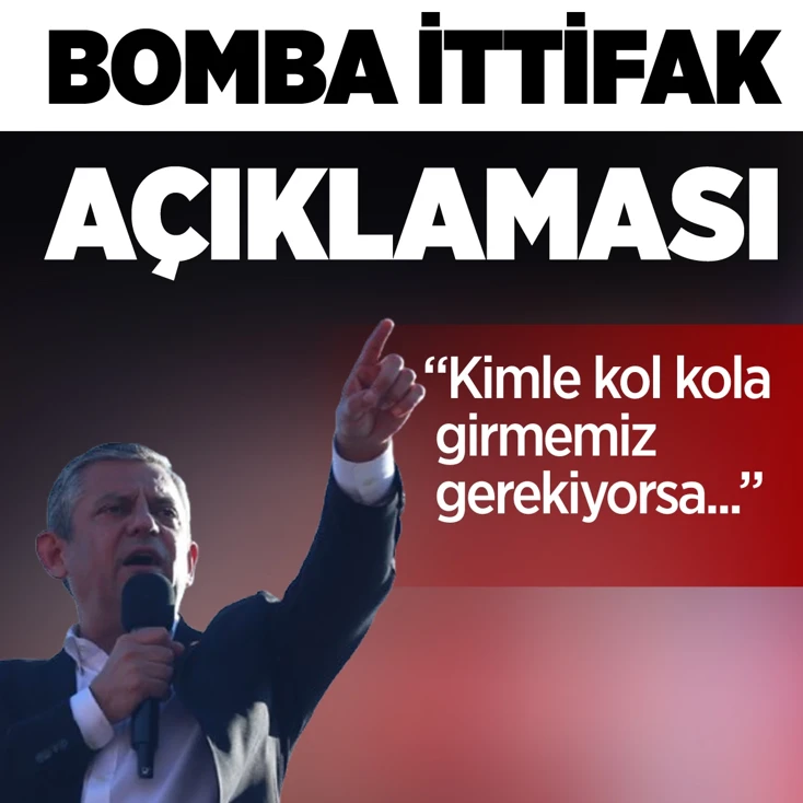  Özgür Özel'den bomba ittifak açıklaması!