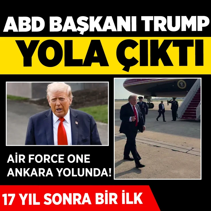  ABD Başkanı Trump yola çıktı