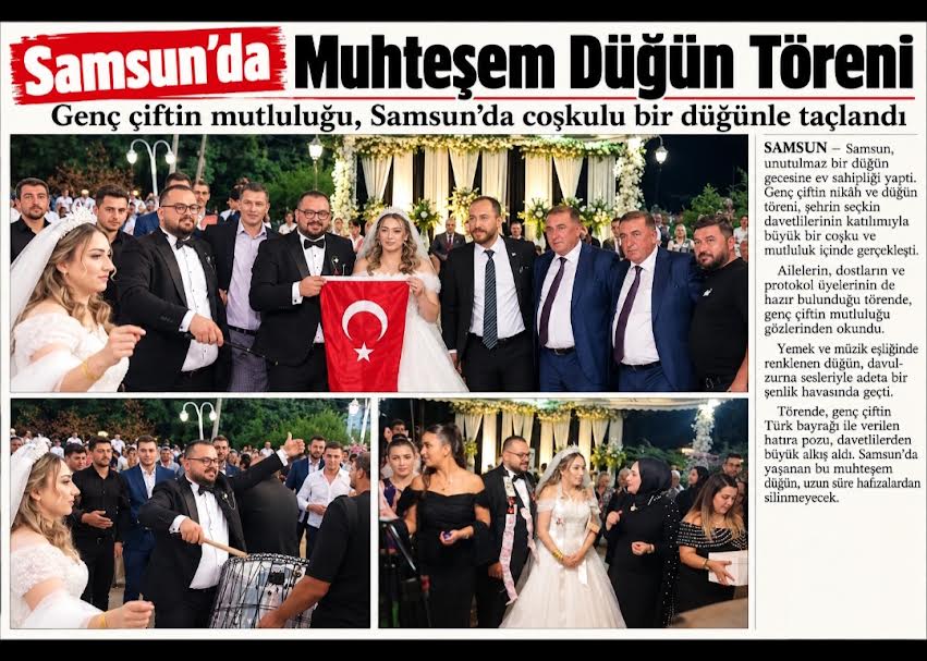 Atakum  Muhteşem Düğüne Sahne Oldu