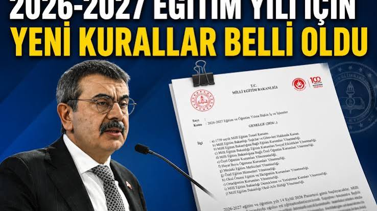 MEB'den 2026-2027 eğitim yılı genelgesi! 
