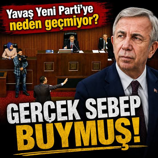 Yeni Parti'ye geçmeme sebebi buymuş